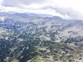 Aerial view of Pirin Mountain near Vihren Peak, Bulgaria