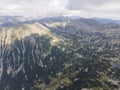 Aerial view of Pirin Mountain near Vihren Peak, Bulgaria