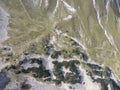 Aerial view of Pirin Mountain near Vihren Peak, Bulgaria