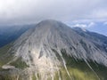 Aerial view of Pirin Mountain near Vihren Peak, Bulgaria