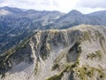 Aerial view of Pirin Mountain near Vihren Peak, Bulgaria