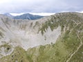 Aerial view of Pirin Mountain near Vihren Peak, Bulgaria