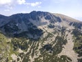 Aerial view of Pirin Mountain near Yalovarnika peak, Bulgaria Royalty Free Stock Photo