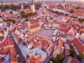 Amazing aerial view of Tallinn city Royalty Free Stock Photo