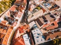 Amazing aerial view of Tallinn city Royalty Free Stock Photo