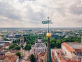 Amazing aerial view of Tallinn city Royalty Free Stock Photo