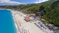 Amazing aerial view of Tonnara Beach in Calabria, Italy