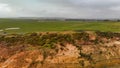 Amazing aerial view of Twelve Apostles at sunset, Great Ocean Road, Australia Royalty Free Stock Photo