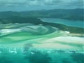 Amazing aerial views of Whitsunday Islands in Australia