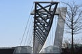 Amasing Akrobaten pedestrian bridge in Oslo, Norway Royalty Free Stock Photo