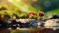 Ants In Nature: Lens Flare Photography With Playful Character Design