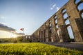 Amazing aqueduct located in the heart of Elvas, Alentejo, Portugal Royalty Free Stock Photo