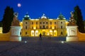 Amazing architecture of the Branicki Palace in Bialystok at night, Poland