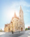 amazing architecture of the Cathedral of St. Matthias. Church is the biggest Royalty Free Stock Photo