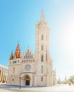 amazing architecture of the Cathedral of St. Matthias. Church is the biggest Royalty Free Stock Photo