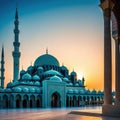 amazing architecture design of muslim mosque ramadan