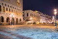 Amazing architecture of the Doges Palace on the San Marco square of Venice, Italy Royalty Free Stock Photo