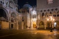 Amazing architecture of the Doges Palace on the San Marco square of Venice, Italy Royalty Free Stock Photo