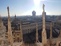 Amazing architecture at the duomo di milano italia italy milan rooftop view masterpiece