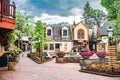 Amazing architecture of the tourist city of Gatlinburg in Tennessee. A place for travel and shopping