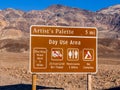 Amazing Artists Palette at Death Valley National Park in California - DEATH VALLEY - CALIFORNIA - OCTOBER 23, 2017