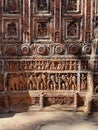Ancient amazing terracota design on the wall of Kantajew Temple of Bangladesh