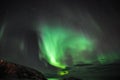 Amazing aurora and the fjord Royalty Free Stock Photo