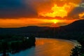 Amazing Austin Sunset light beams and Sun Rays Star Burst