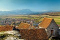 Rasnov city view from the castle, Transylvania, Romania, Europe Royalty Free Stock Photo