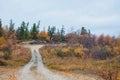Amazing Autumn landscape of far North of Russia
