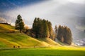 Amazing autumn landscape in the mountains.