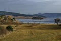 Amazing autumn view holiday village around Tsigov chark resort and Batak dam reservoir, Rhodope mountains