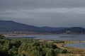 Amazing autumn view holiday village around Tsigov chark resort and Batak dam reservoir, Rhodope mountains