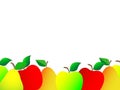 Amazing background design with fresh fruits such as apples and pears Royalty Free Stock Photo