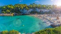 Amazing beach of Cala Llombards, Majorca island, Spain Royalty Free Stock Photo