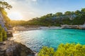 Amazing beach of Cala Llombards, Majorca island, Spain Royalty Free Stock Photo