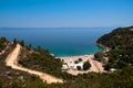 Amazing beach Greece Sarti Royalty Free Stock Photo