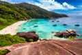 Amazing beach of the Similan island at Andaman sea, Thailand Royalty Free Stock Photo