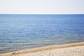 Amazing beach with white sand and turquoise sea with blue sky Royalty Free Stock Photo