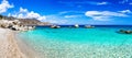 Amazing beaches of Greek islands Royalty Free Stock Photo