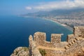 Amazing beaches view from Alanya Castle