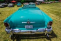 Amazing beautiful closeup rear view of classic vintage retro car