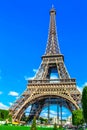 Amazing beautiful Eiffel Tower in Paris Royalty Free Stock Photo