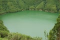 Amazing beautiful landscape view of green lagoon Lagoa do Rasa o Royalty Free Stock Photo