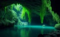 An amazing beautiful nature cave, Generative AI Illustration