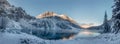 Amazing beautiful scenic of Tatra mountains and Eye of the Sea lake, Poland Royalty Free Stock Photo