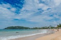 Amazing beautiful tropical public beach area in Mirissa