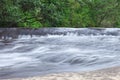 Amazing beauty of asian nature Chet Si waterfall Phuwua wildlife Sanctuary in nation park of Bungkan Thailand.