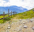 Amazing Besseggen Mountain trekking landscape in Norway