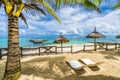 Blue Bay, public beach at Mauritius island, Africa Royalty Free Stock Photo